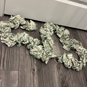 Farmhouse hobby lobby garland green & cream. Used for fall decor 2 years